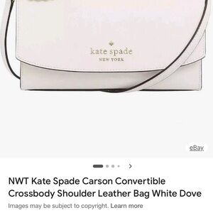 Kate Spade White Convertible Crossbody Bag